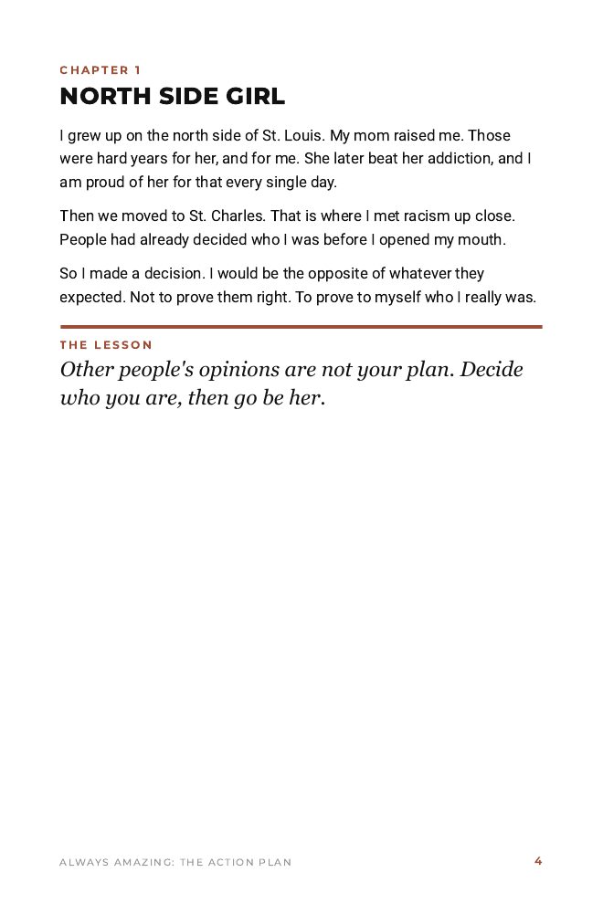 Step 4: one-page plan
